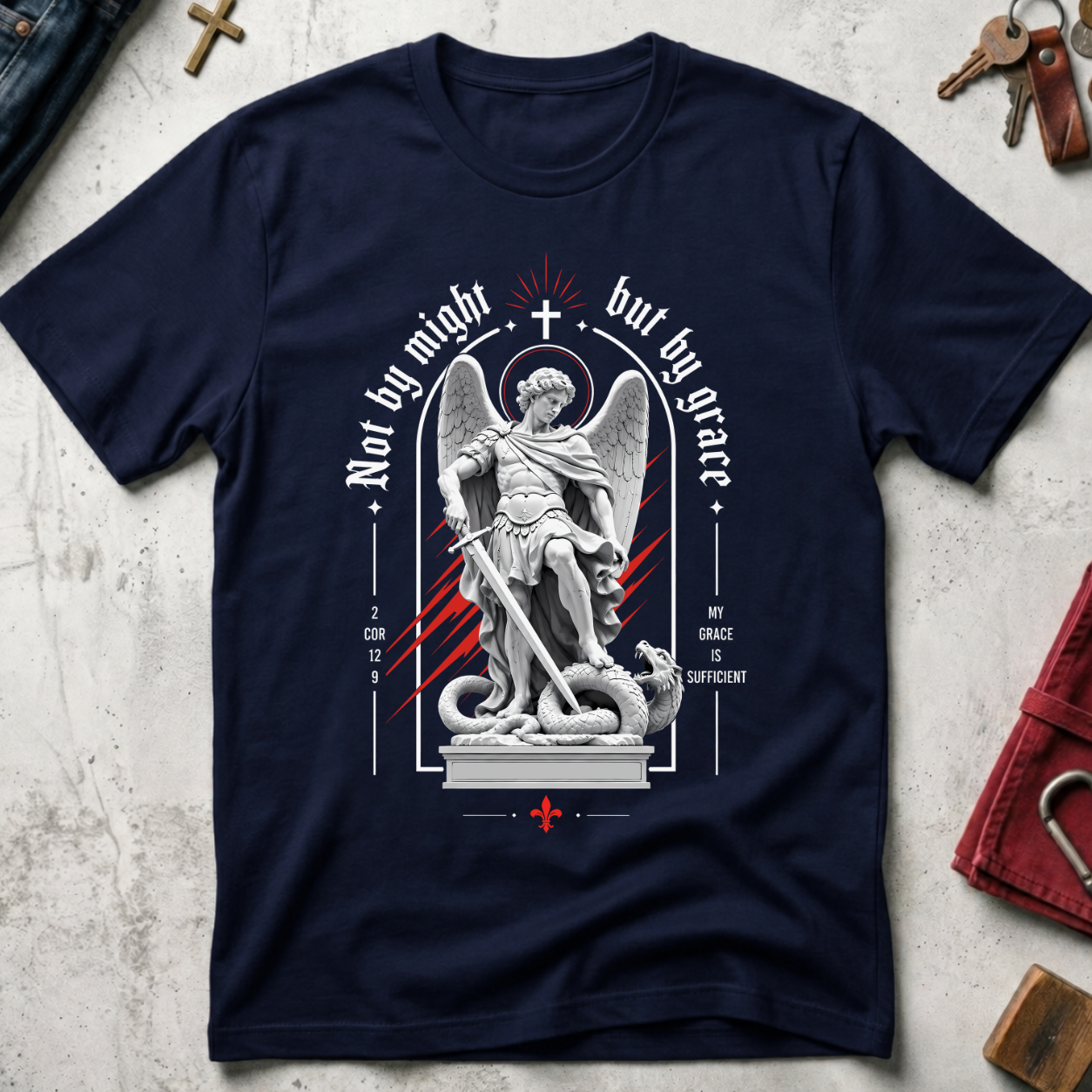 Not by Might but by Grace - Navy