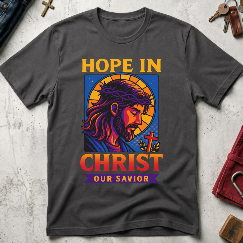 Hope in Christ Our Savior - Charcoal
