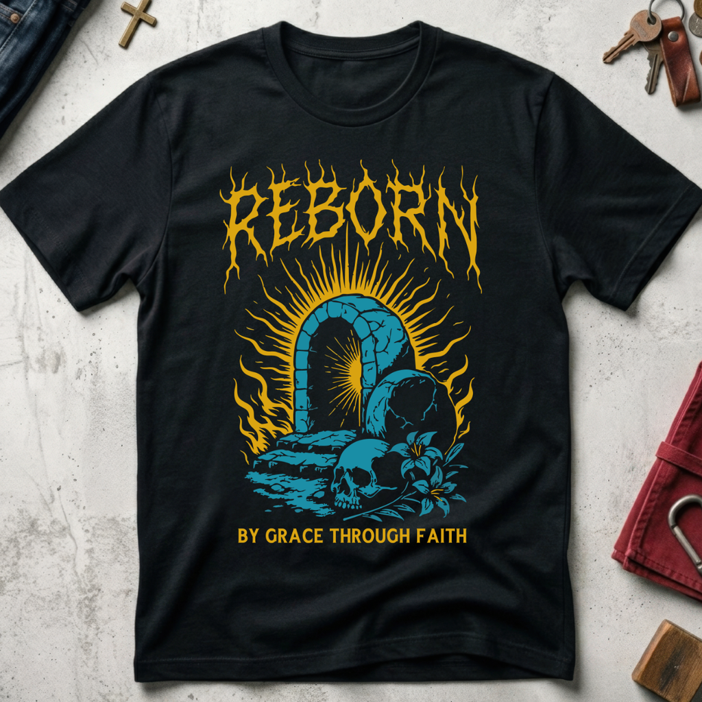 Reborn by Grace Through Faith - Black