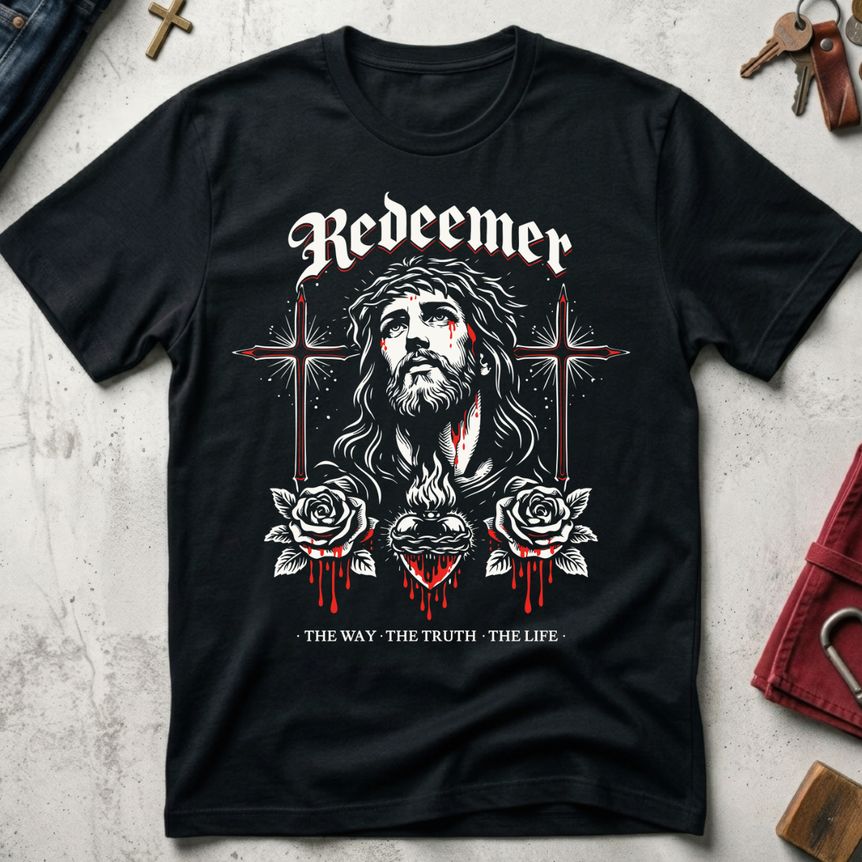 Redeemer, the Way, the Truth, the Life - Black