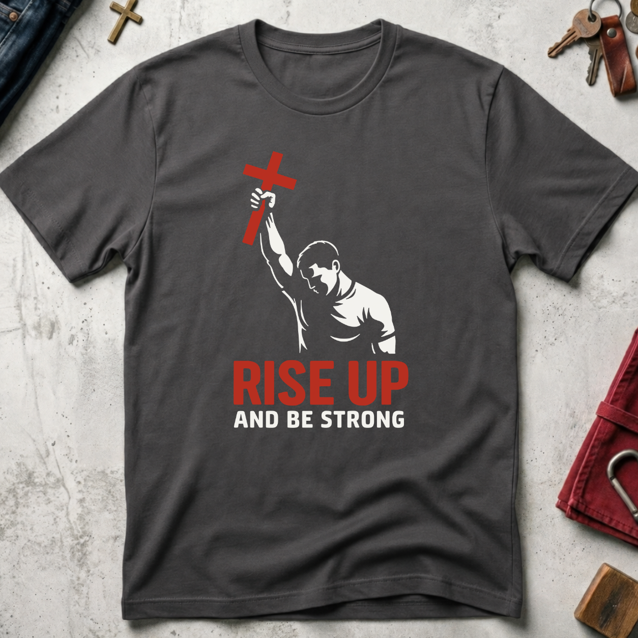 Rise Up and Be Strong - Charcoal