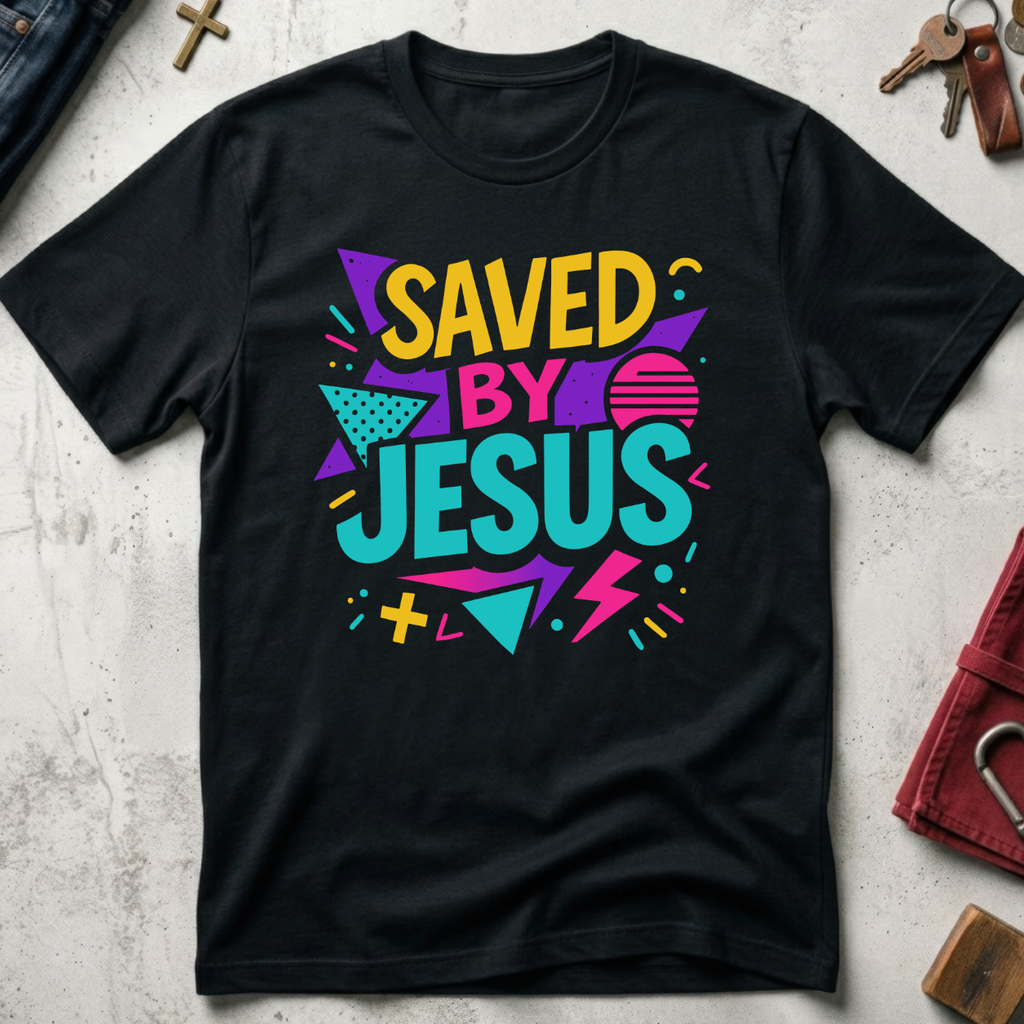 Saved by Jesus - Black