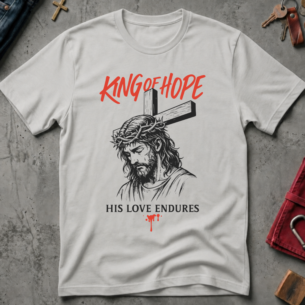 King of Hope, His Love Endures - Ice Grey
