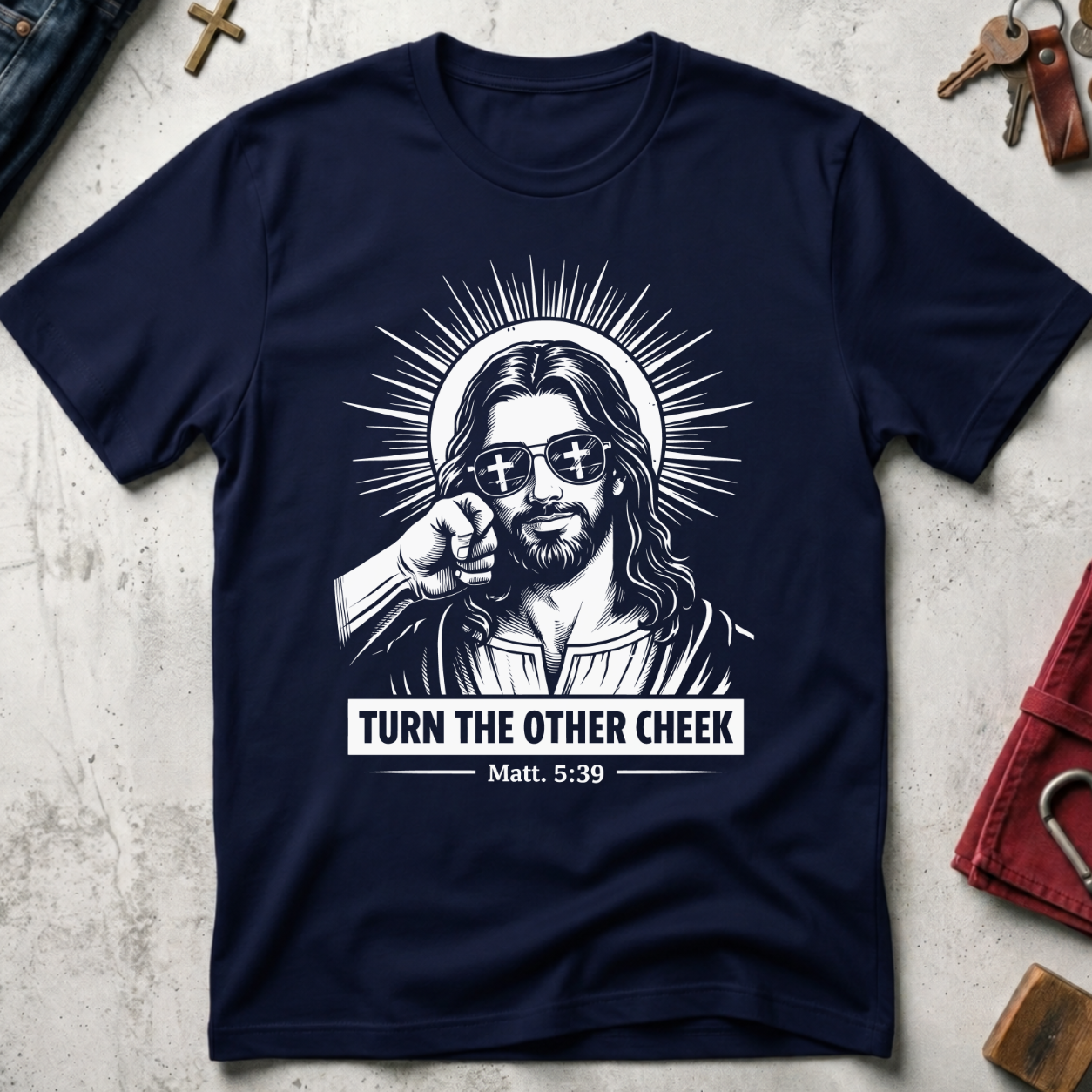 Turn the Other Cheek - Navy