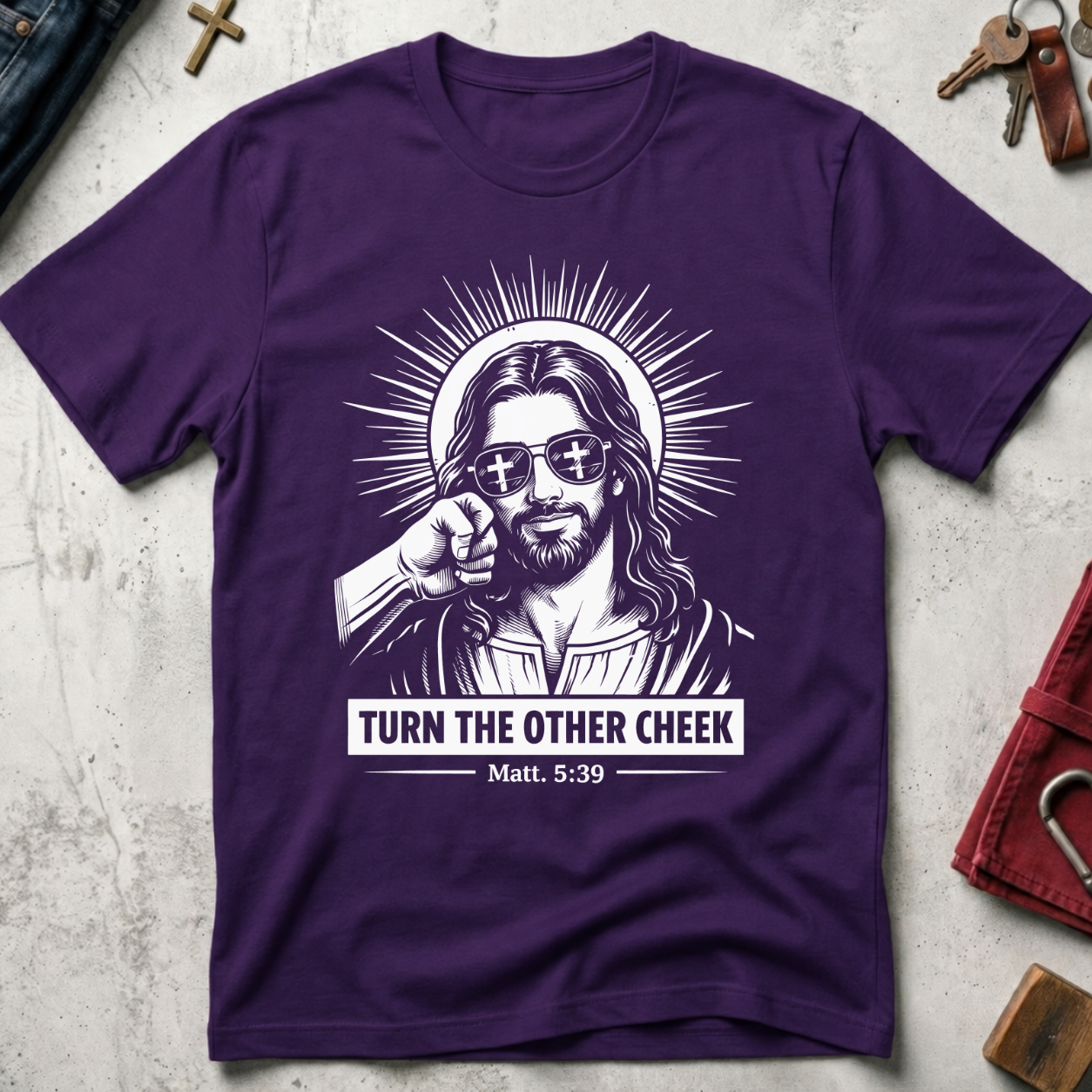 Turn the Other Cheek - Purple