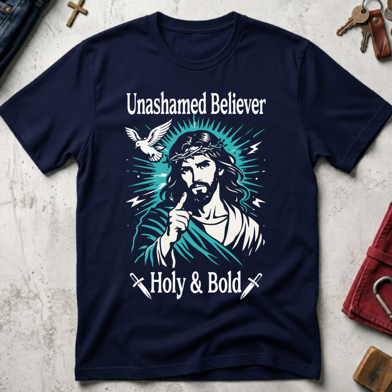 Unashamed Believer, Holy and Bold - Navy