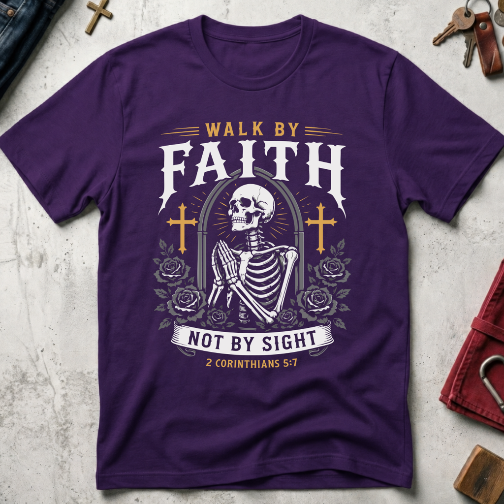 Walk by Faith, Not by Sight - Purple