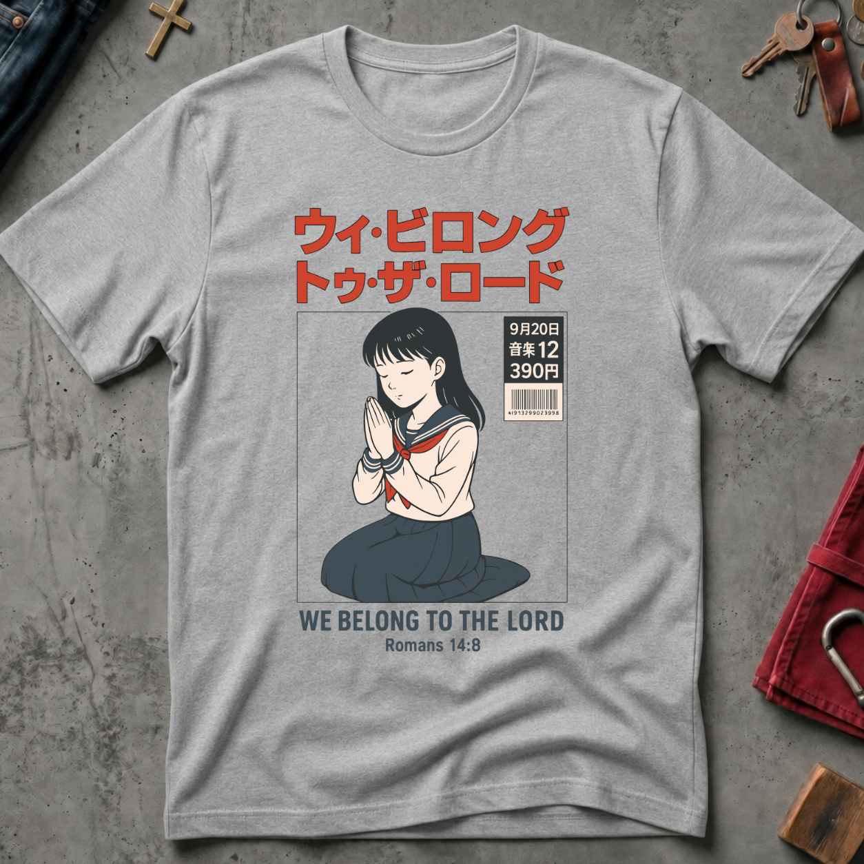 CHRISTIAN WE BELONG TO THE LORD 7.1 - Mockup - Sport Grey