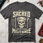 Sacred Spiritual Militance T-Shirt – Charcoal