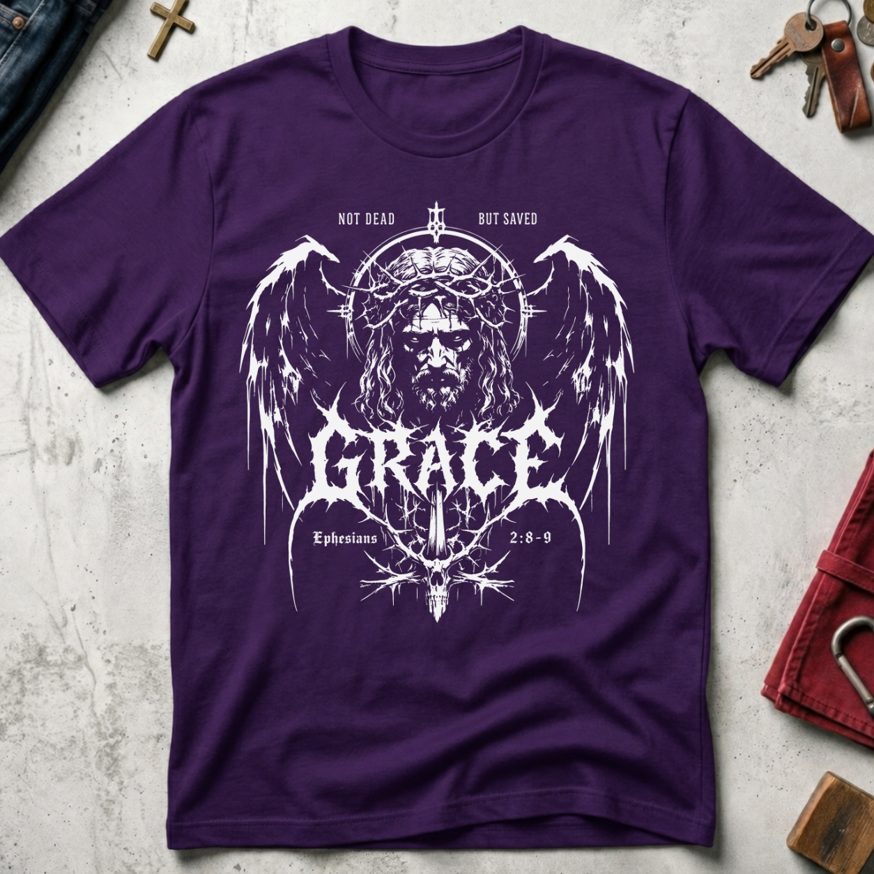 Saved by Grace - Purple